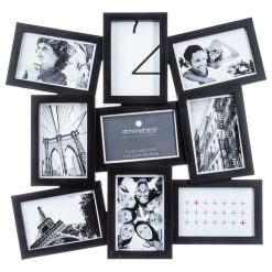 Meilleur prix ???? ATMOSPHERA Pêle-mêle 9 Photos Evy - 48 X 46 Cm - Noir ????