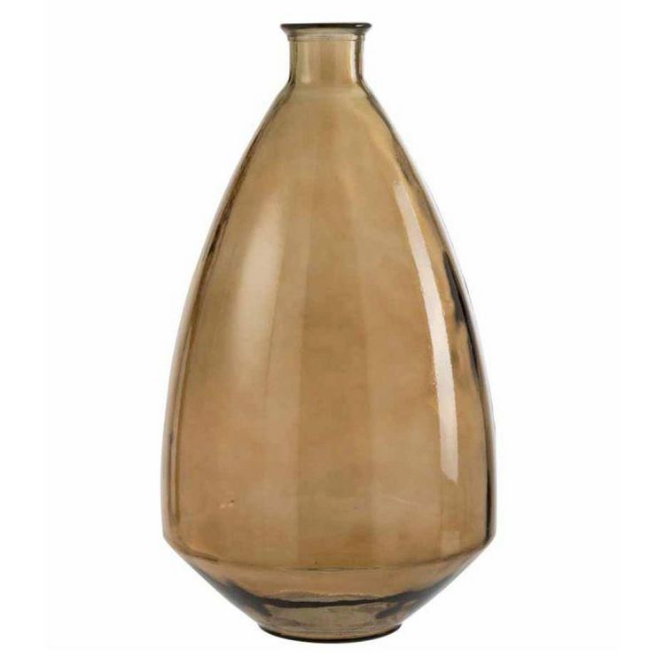 Nouveau ???? Paris Prix Vase En Verre Design Lia 60cm Marron ???? 3 Nouveau ???? Paris Prix Vase En Verre Design Lia 60cm Marron ????
