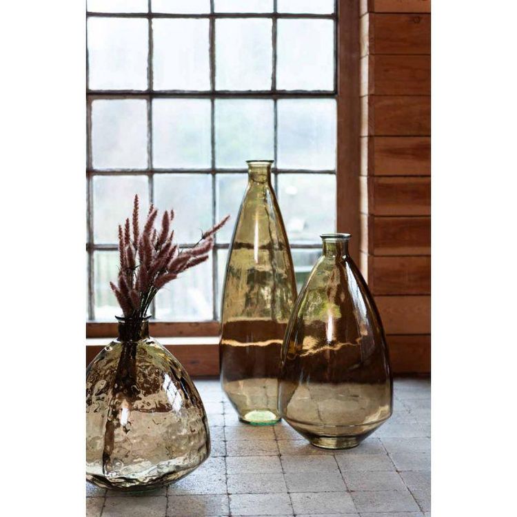 Nouveau ???? Paris Prix Vase En Verre Design Lia 60cm Marron ???? 4 Nouveau ???? Paris Prix Vase En Verre Design Lia 60cm Marron ???? â Image 2