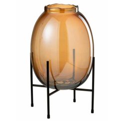 De gros ???? Paris Prix Vase Sur Pied Design Tonato 40cm Marron & Noir ????
