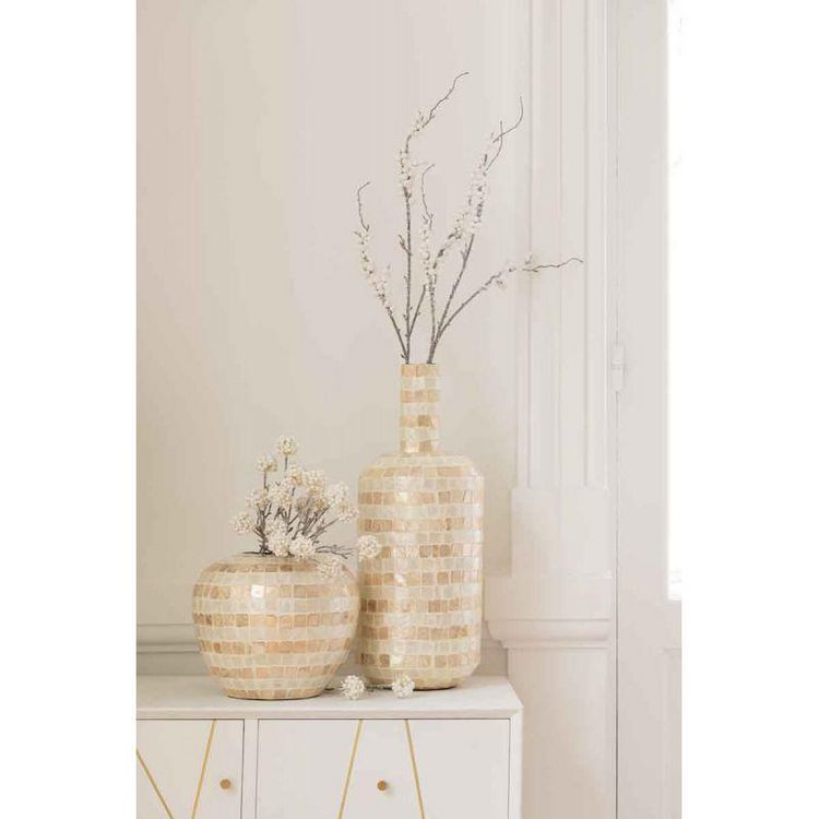 Meilleure vente ⭐ Paris Prix Vase Design En Bambou Mosaïque 26cm Beige ???? 4 Meilleure vente ⭐ Paris Prix Vase Design En Bambou Mosaïque 26cm Beige ???? – Image 2
