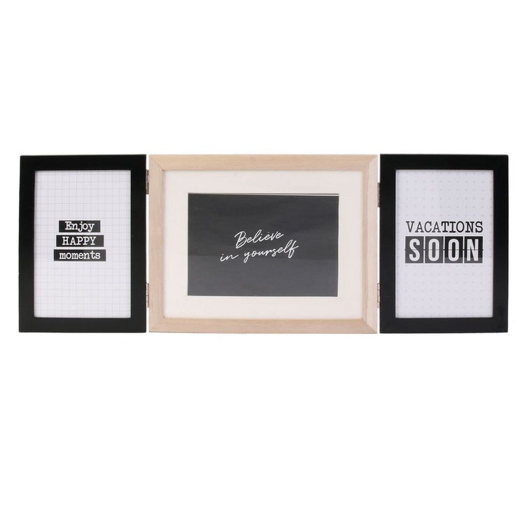 DITES-LE AVEC DES MOTS Cadre photo pĂȘle-mĂȘle indus Happy Working - Noir et beige Grosses soldes ???? DITES-LE AVEC DES MOTS Cadre Photo Indus Cool Happy Working - Noir Et Beige ???? -ATMOSPHERA Shop unnamed file 262