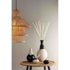 Alternative view of Meilleure vente ???? Paris Prix Vase Design Col Haut 41cm Noir & Beige ????