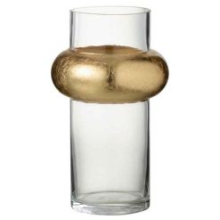 Promo ???? Paris Prix Vase Design Bague Cylindrique 25cm Transparent â