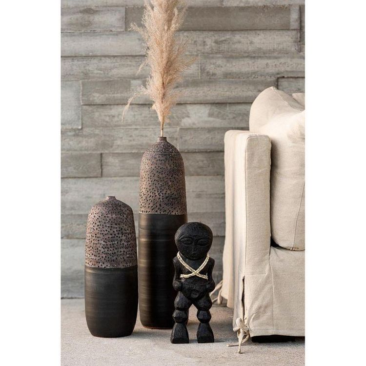 Meilleur prix ❤️ Paris Prix Vase Design Pois Céramique 69cm Marron & Noir ???? 4 Meilleur prix ❤️ Paris Prix Vase Design Pois Céramique 69cm Marron & Noir ???? – Image 2
