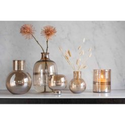 Alternative view of Top 10 ???? Paris Prix Vase Boule Design En Verre Goulot 29cm Marron ????