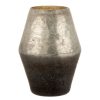 Sortie ???? Paris Prix Vase Design En Verre Malou 37cm Argent & Gris ????
