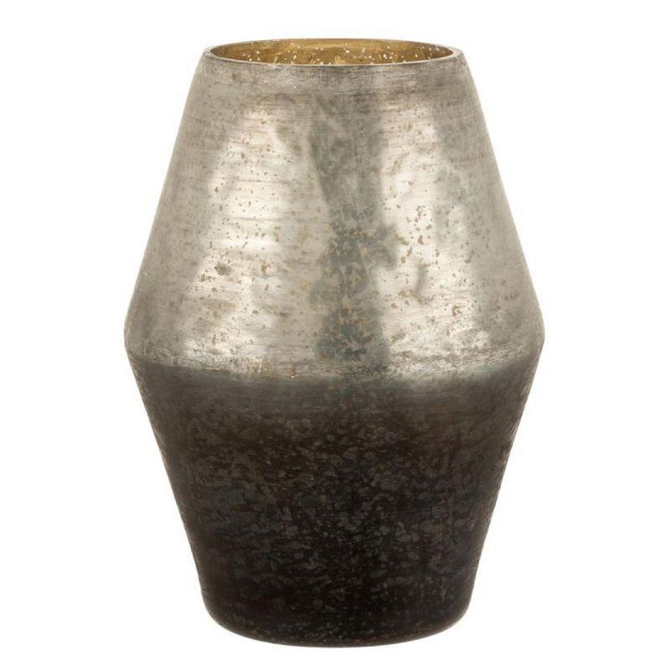 Sortie ???? Paris Prix Vase Design En Verre Malou 37cm Argent & Gris ???? 3 Sortie ???? Paris Prix Vase Design En Verre Malou 37cm Argent & Gris ????