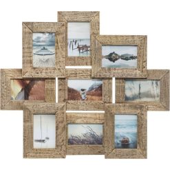 Meilleure affaire ✔️ ATMOSPHERA Pêle-mêle Elsa En Bois 9 Photos - 69 X 60 Cm ????