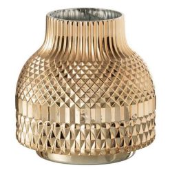 Vente flash ???? Paris Prix Vase En Verre Design Ari 22cm Or ????
