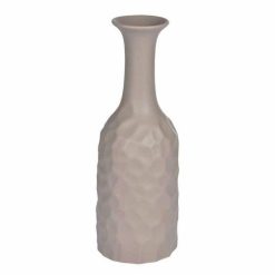 Acheter ???? Paris Prix Vase Déco En Céramique Martelé 30cm Taupe ❤️