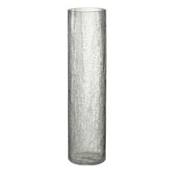 Le moins cher ???? Paris Prix Vase Design Semi Craquelé 40cm Transparent ????