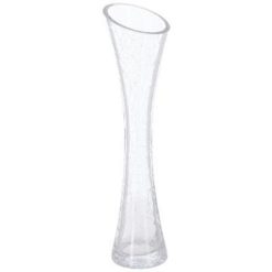 Meilleure affaire ✨ Soliflore Evasé Craquelé 30cm Transparent ❤️