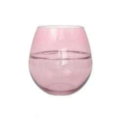 ATMOSPHERA Shop 28 Acheter ❤️ Paris Prix Vase Design En Verre Soufflé Diney 17cm Rose ⭐