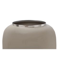 Alternative view of Grosses soldes ???? Paris Prix Vase Rond Design Niklas 20cm Taupe & Argent ✨