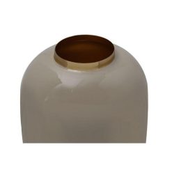 Alternative view of Meilleure affaire ???? Paris Prix Vase Rond Déco Polko 25cm Taupe & Or ????