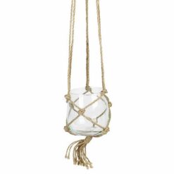 Budget ???? Paris Prix Boule En Verre Suspendue Chanvre 12cm Transparent ✨
