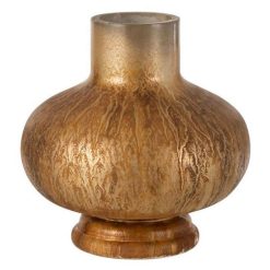 De gros ⌛ Paris Prix Vase Design En Verre Antique 22cm Marron ❤️