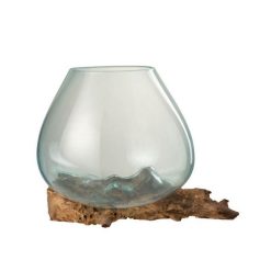 Promo ???? Paris Prix Vase Déco Sur Pied Gamal 33cm Transparent ????