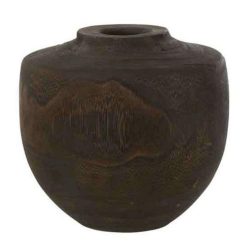 Meilleur prix ???? Paris Prix Vase En Bois Design Tobias 17cm Marron ????