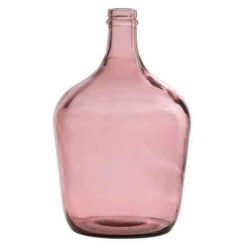 Vente flash â€ïž Paris Prix Vase Design En Verre Bouteille DĂ©co 30cm Rose ????
