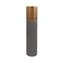 Meilleure affaire ???? Paris Prix Vase Rond Design Decoa 121cm Gris & Or ????