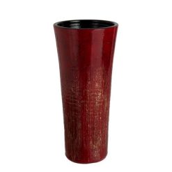 Acheter ❤️ Paris Prix Vase Déco En Céramique Tâches 40cm Rouge ✔️