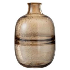 Nouveau ✔️ Paris Prix Vase Rond Design Nervures 29cm Ambre ????