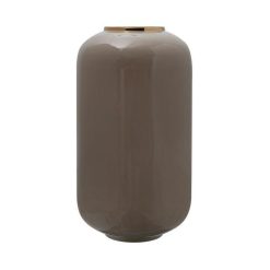 Meilleure affaire ???? Paris Prix Vase Rond DĂ©co Somyu 48cm Taupe & Or âïž