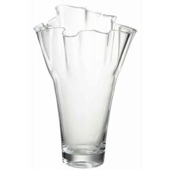 Tout neuf ❤️ Paris Prix Vase Design En Verre Kronkel 39cm Transparent ❤️
