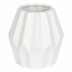 Bon marché ⭐ Paris Prix Vase Déco En Céramique Origami 12cm Blanc ????