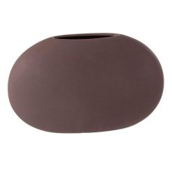 Tout neuf ???? Paris Prix Vase Design Ovale Céramique 27cm Mauve Foncé ????