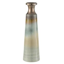 Promo ???? Paris Prix Vase Design Cedrina 63cm Marron & Bleu ????