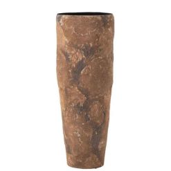Tout neuf ✔️ Paris Prix Vase Cylindrique En Métal Effy 70cm Marron ⭐