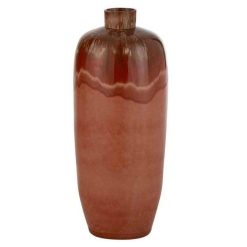 Nouveau ⌛ Paris Prix Vase Design En Céramique Aline 70cm Rouge ????
