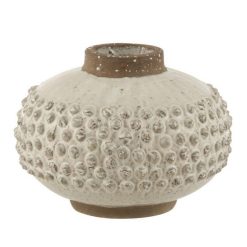 Tout neuf ???? Paris Prix Vase Design Bord Pointu 29cm Blanc & Gris ????