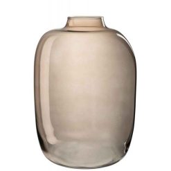 Meilleure vente â€ïž Paris Prix Vase Design En Verre Cleo 45cm Marron Ambre âš