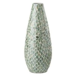 Meilleur prix â Paris Prix Vase ImprimĂ© Design Delta 46cm Bleu Clair ????