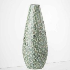 Alternative view of Meilleur prix ⌛ Paris Prix Vase Imprimé Design Delta 46cm Bleu Clair ????