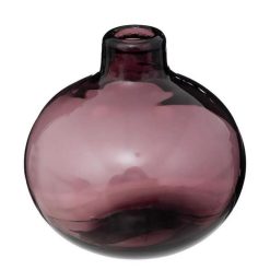 De gros ???? Vase Soliflore En Verre Mona 12cm Prune ????