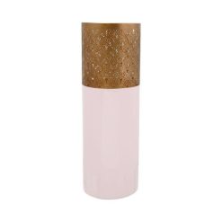 Acheter â€ïž Paris Prix Vase Rond Design Decoa 60cm Rose PoudrĂ© & Or ????