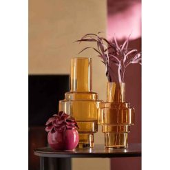 Alternative view of Tout neuf ???? Paris Prix Vase Design En Verre Rino 35cm Ocre ✔️