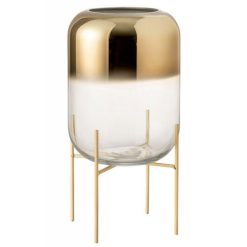 De gros ✨ Paris Prix Vase Sur Pied Design Oceanne 36cm Or ????