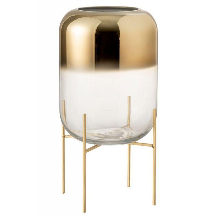 De gros ✨ Paris Prix Vase Sur Pied Design Oceanne 36cm Or ???? 3 De gros ✨ Paris Prix Vase Sur Pied Design Oceanne 36cm Or ????