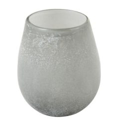 Meilleur prix ❤️ Paris Prix Vase Rond Design En Verre Blato 15cm Gris ????