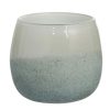 Acheter ???? Paris Prix Vase Rond Design Verre Tara 14cm Blanc & Gris ????