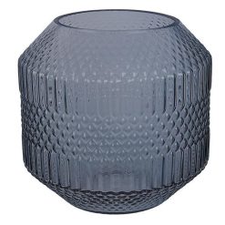 Meilleur prix ???? Paris Prix Vase Déco En Verre Origami 20cm Bleu ????