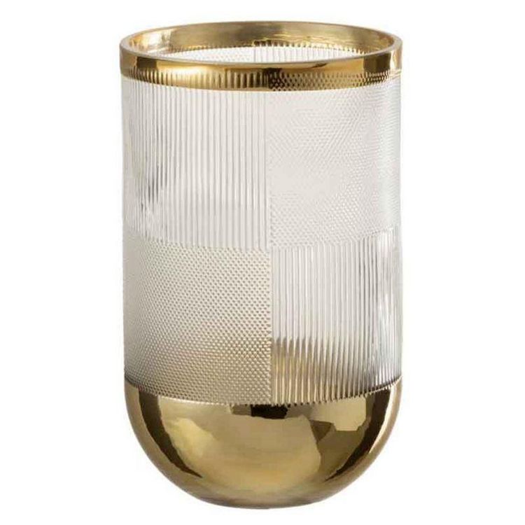 Offres ✨ Paris Prix Vase Design Sucomba 21cm Transparent & Or ???? 3 Offres ✨ Paris Prix Vase Design Sucomba 21cm Transparent & Or ????