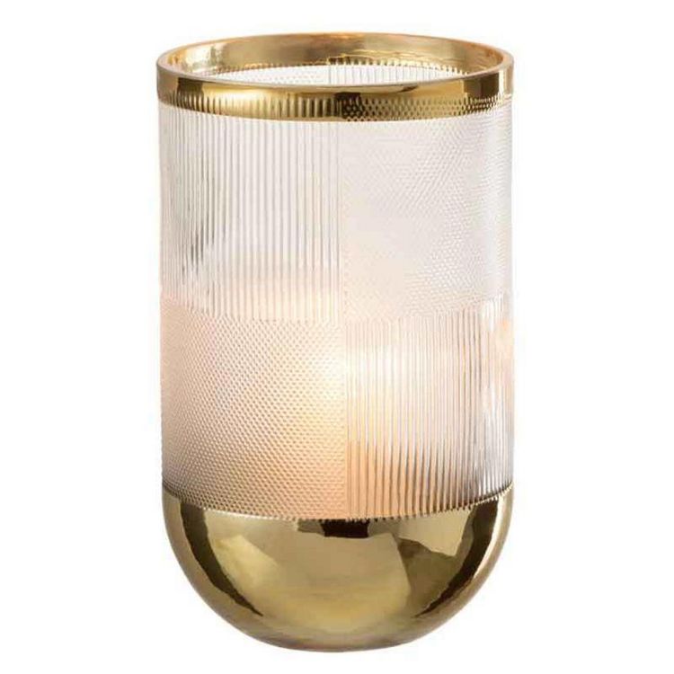 Offres ✨ Paris Prix Vase Design Sucomba 21cm Transparent & Or ???? 4 Offres ✨ Paris Prix Vase Design Sucomba 21cm Transparent & Or ???? – Image 2