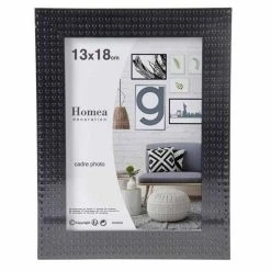 Le moins cher 🎉 Paris Prix Cadre Photo Déco Esprit Matière 13x18cm Noir 😉